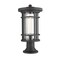 Z-Lite Jordan 1 Light Outdoor Pier Mounted Fixture, Black And Clear Seedy 570PHB-553PM-BK - alternate 3